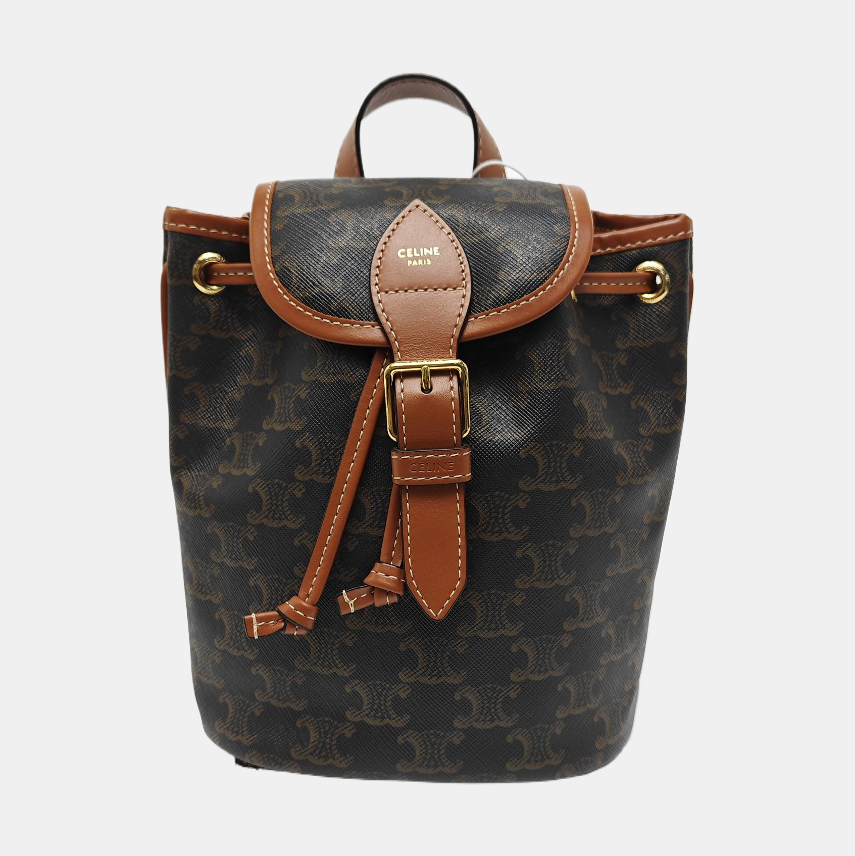 TRIOMPHE Mini Coated Canvas Brown