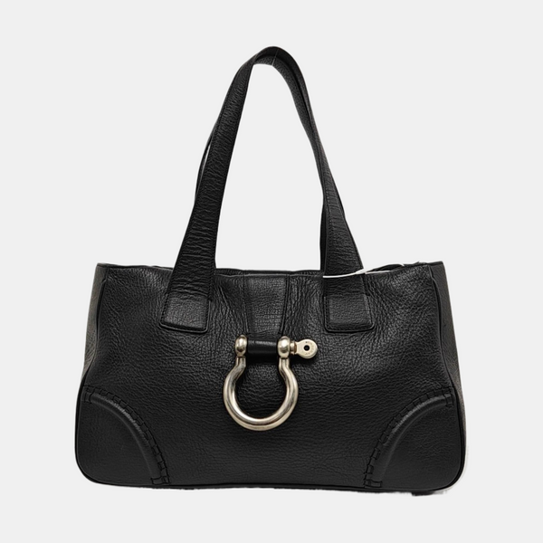 Leather Tote Bag Black