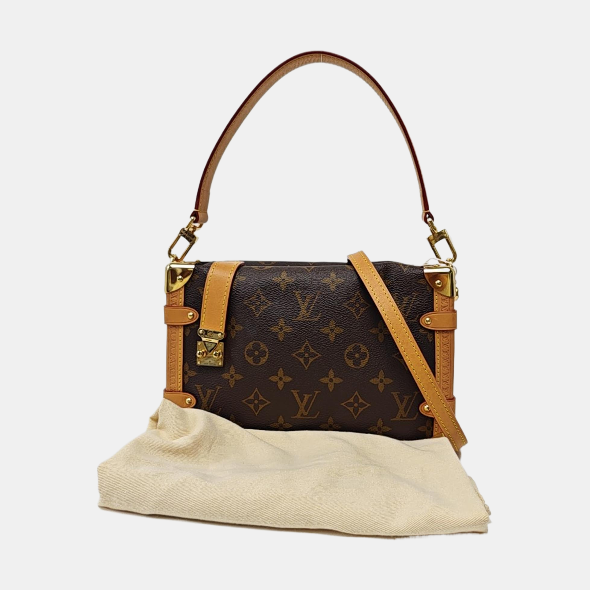SIDE TRUNK MM Monogram Coated Canvas Brown