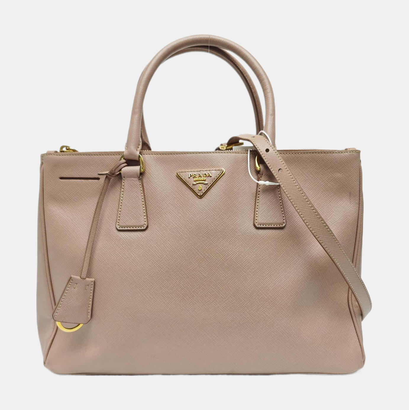 Galleria Large Saffiano Calfskin Pink