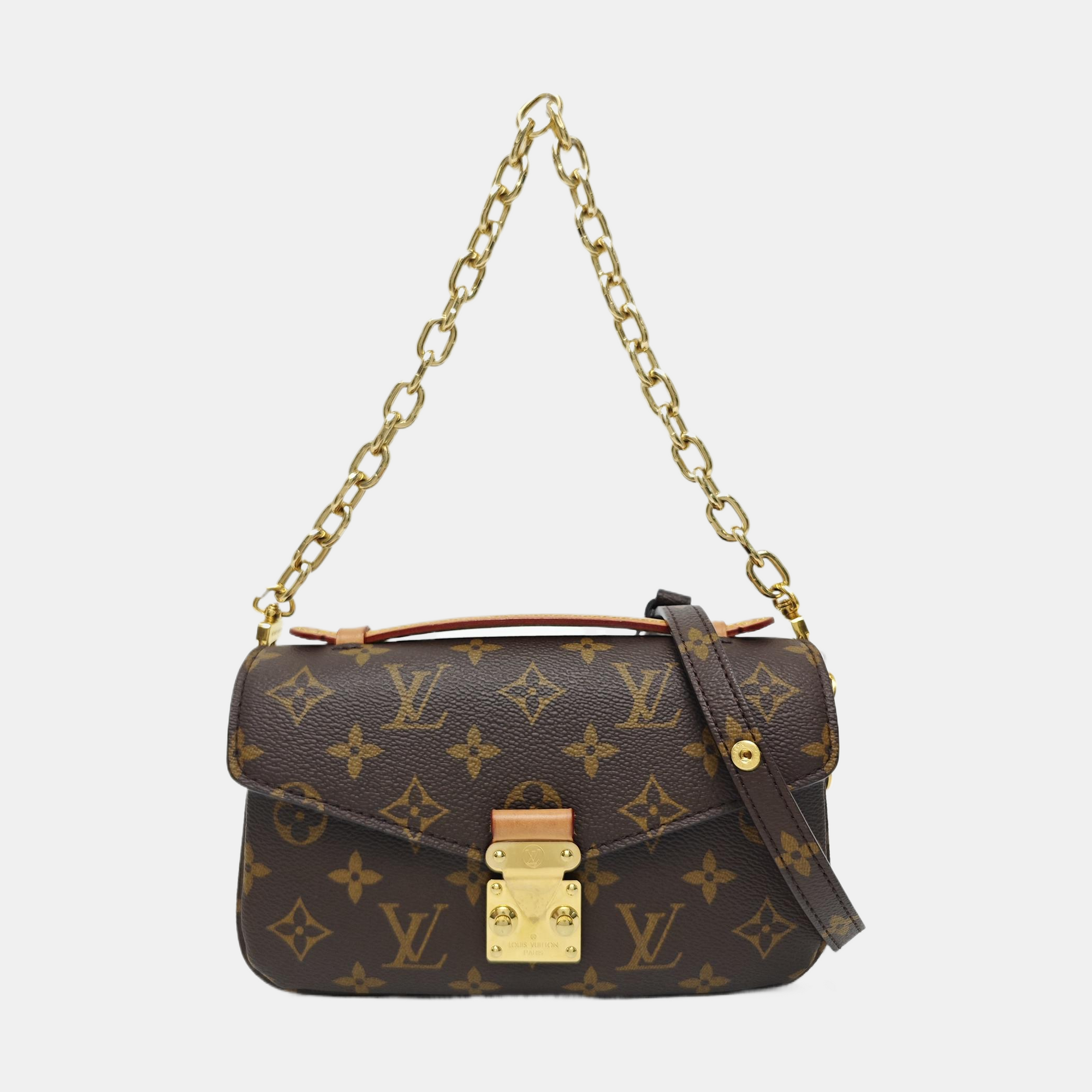 MÉTIS EAST WEST Monogram Coated Canvas Brown