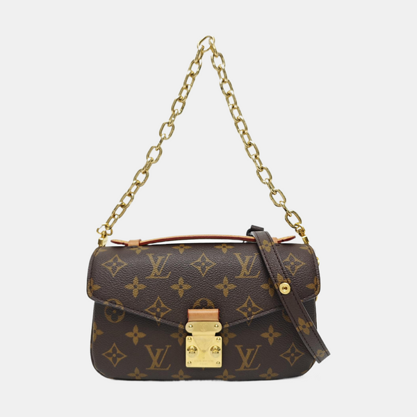 MÉTIS EAST WEST Monogram Coated Canvas Brown