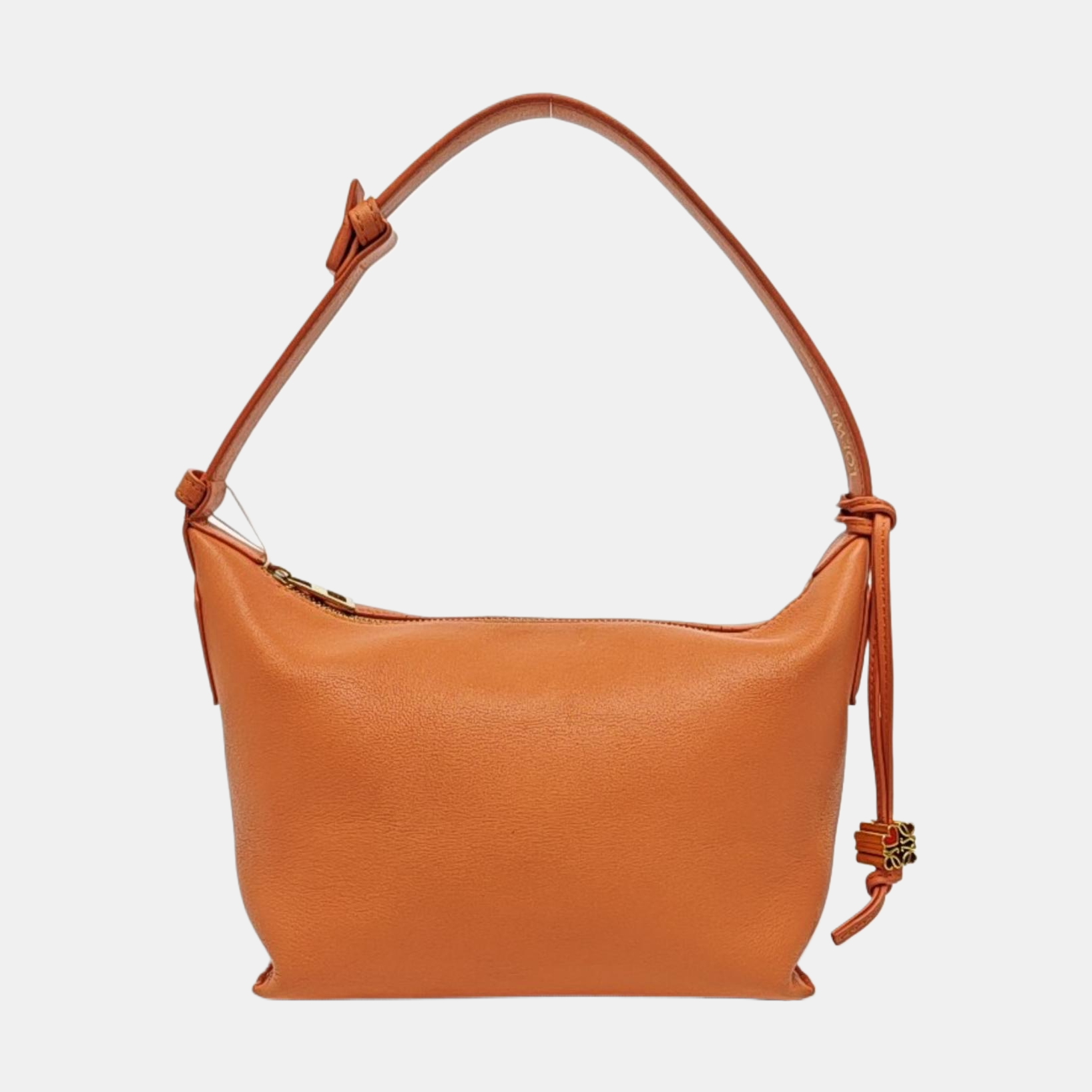 Leather Shoulder Bag Orange