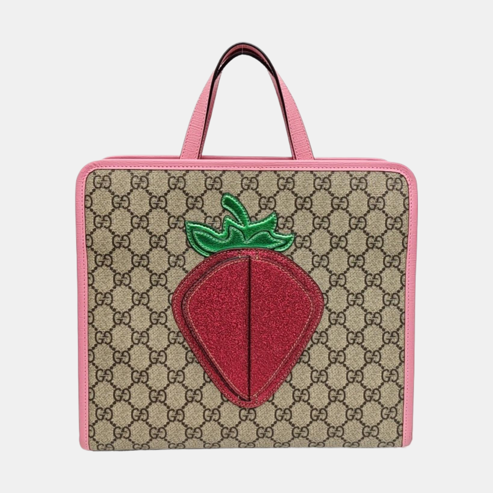 Children’s GG Bucket Monogram Coated Canvas Beige