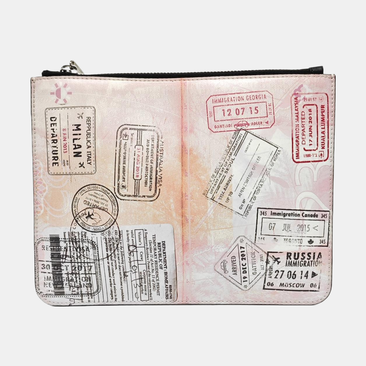 Calfskin Clutch Multicolor