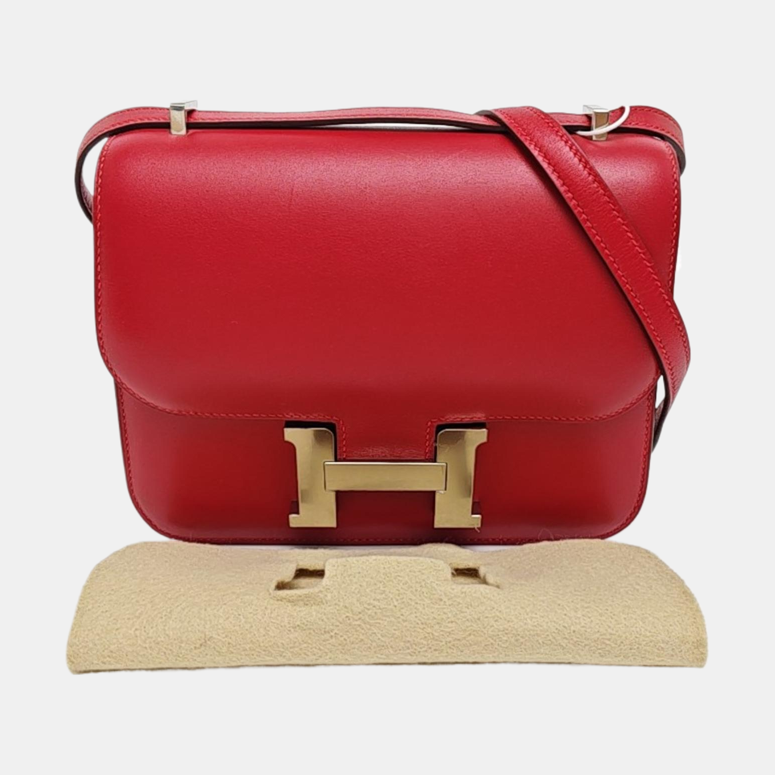 Constance 18 Box Calf Red