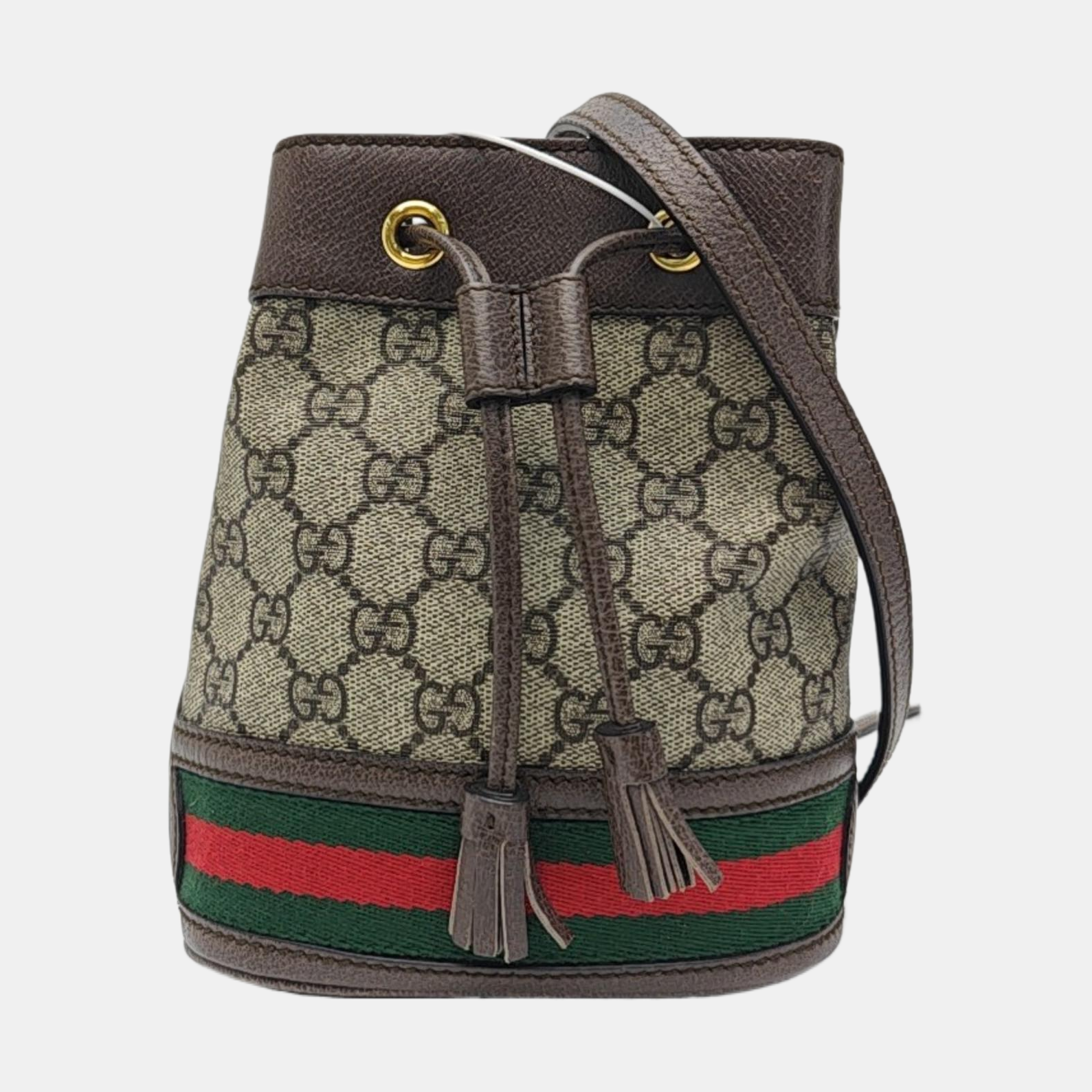 Ophidia Mini Monogram Coated Canvas Beige