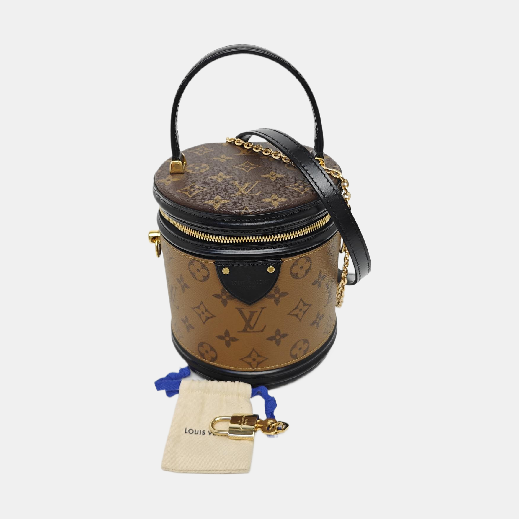 CANNES PM Monogram Coated Canvas Brown