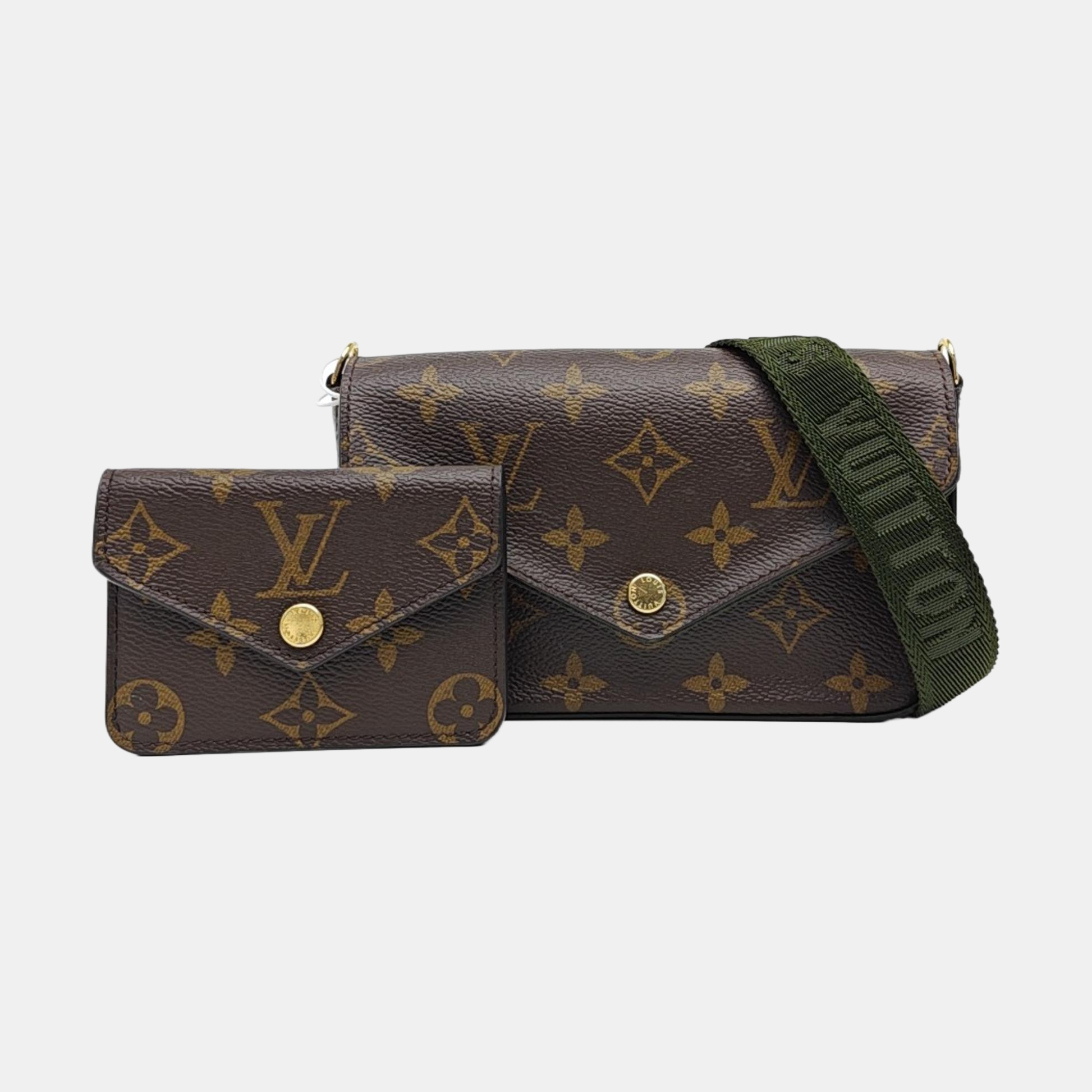 FÉLICIE Monogram Coated Canvas Brown