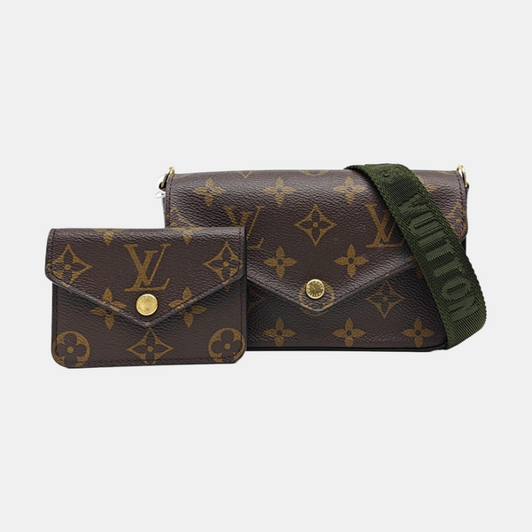 FÉLICIE Monogram Coated Canvas Brown