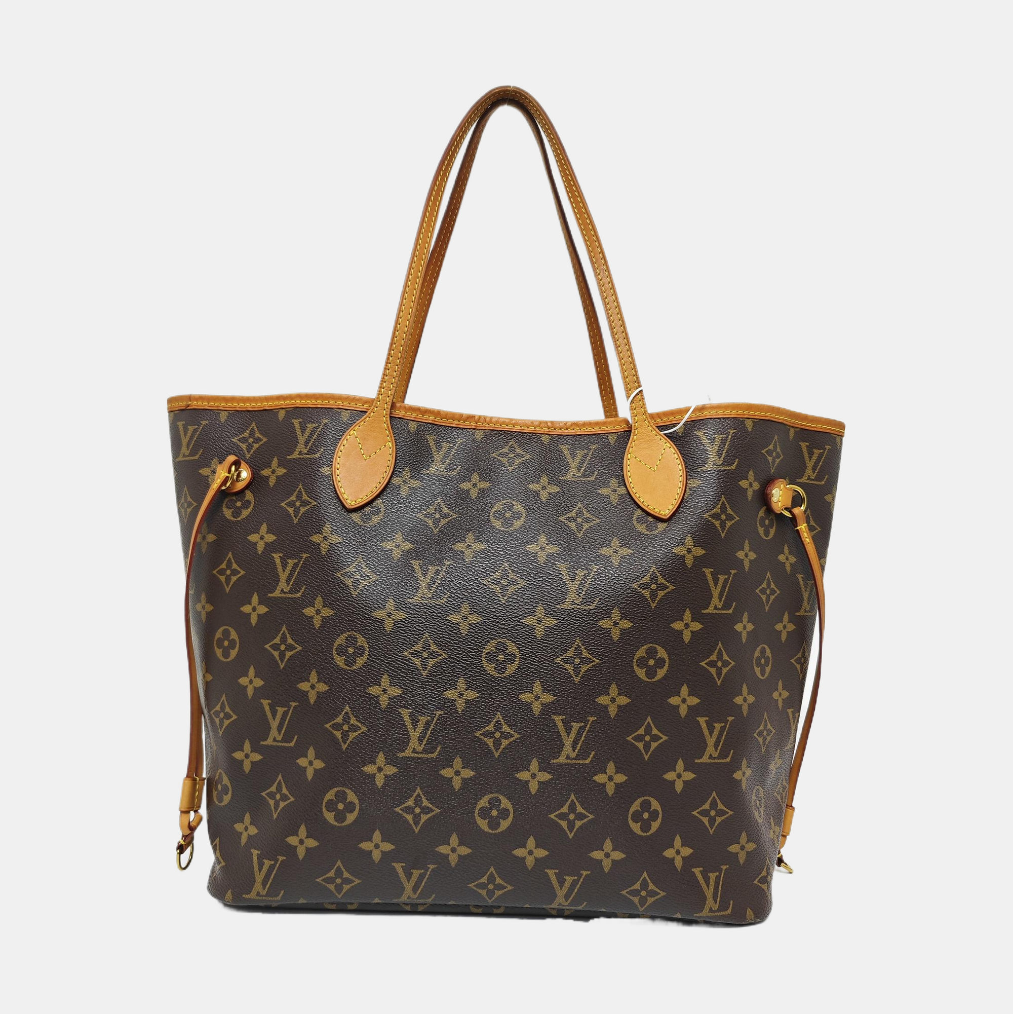 NEVERFULL MM Monogram Coated Canvas Brown