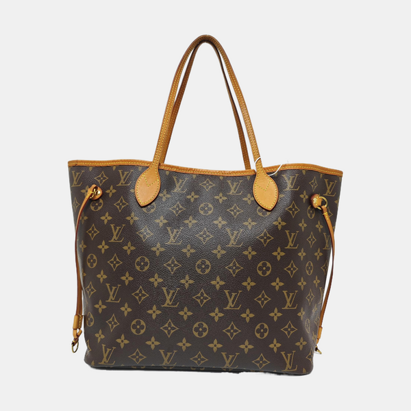 NEVERFULL MM Monogram Coated Canvas Brown