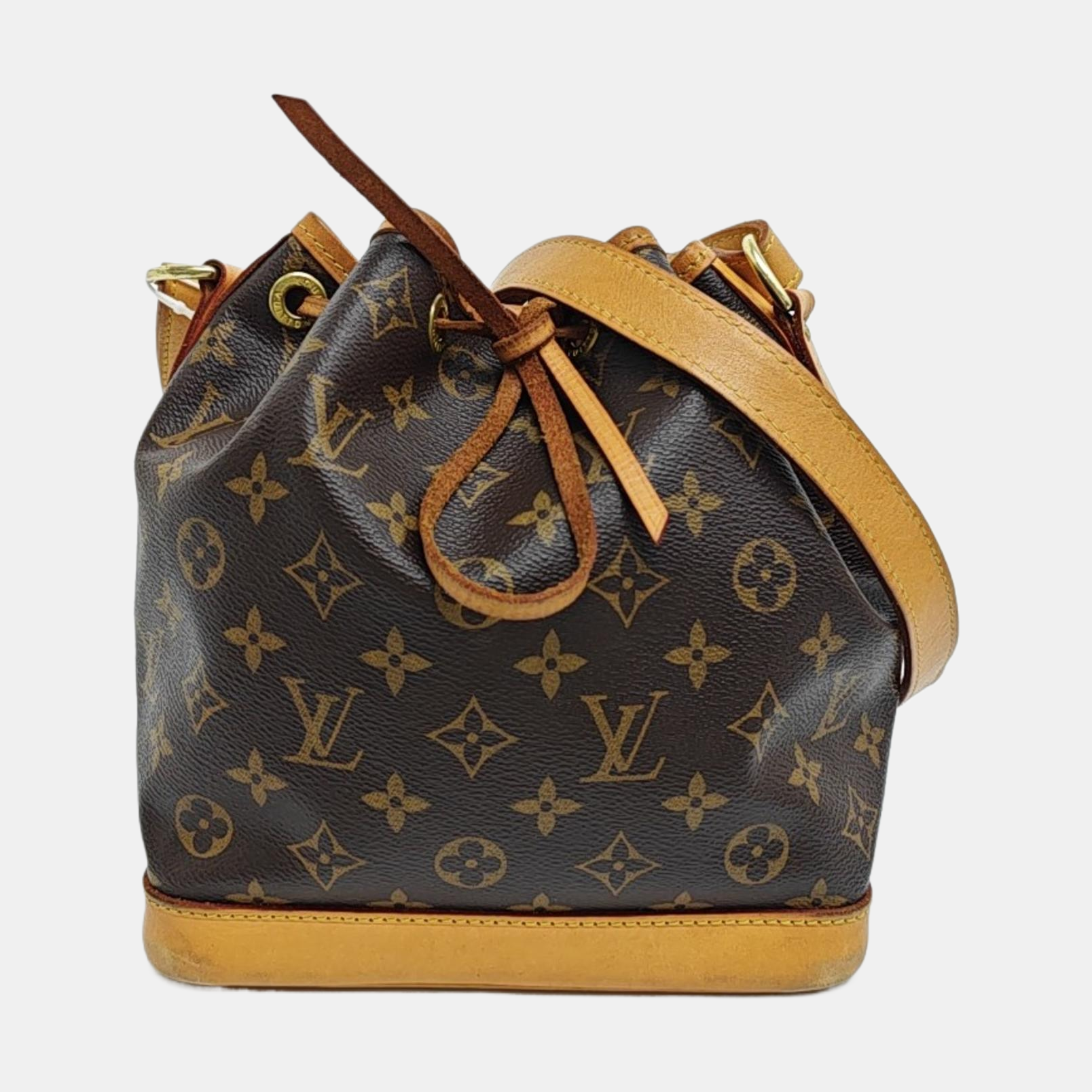 NOÉ BB Monogram Coated Canvas Brown