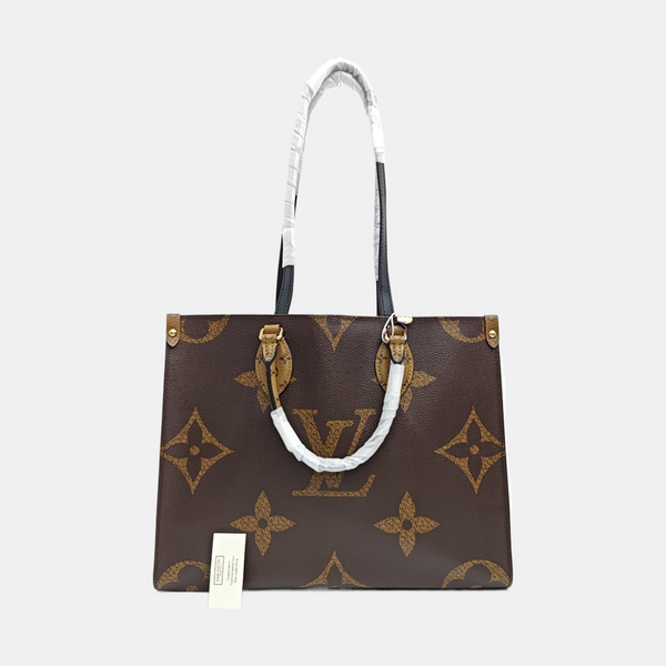 ONTHEGO MM Monogram Coated Canvas Brown