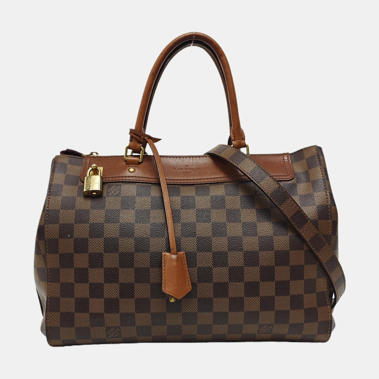 GREENWICH PM Damier Ebene Coated Canvas Brown
