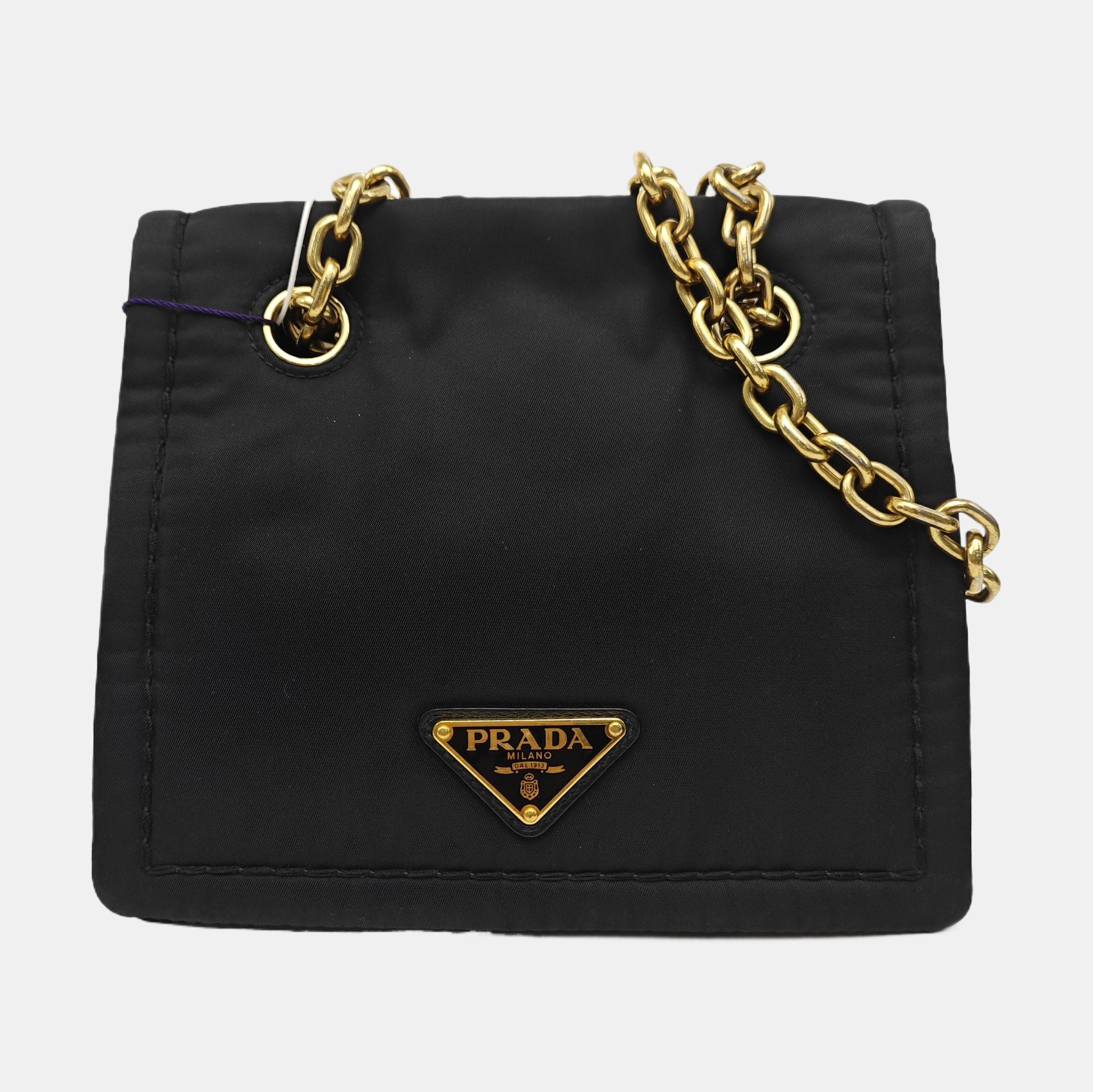 Nylon Shoulder Bag Black