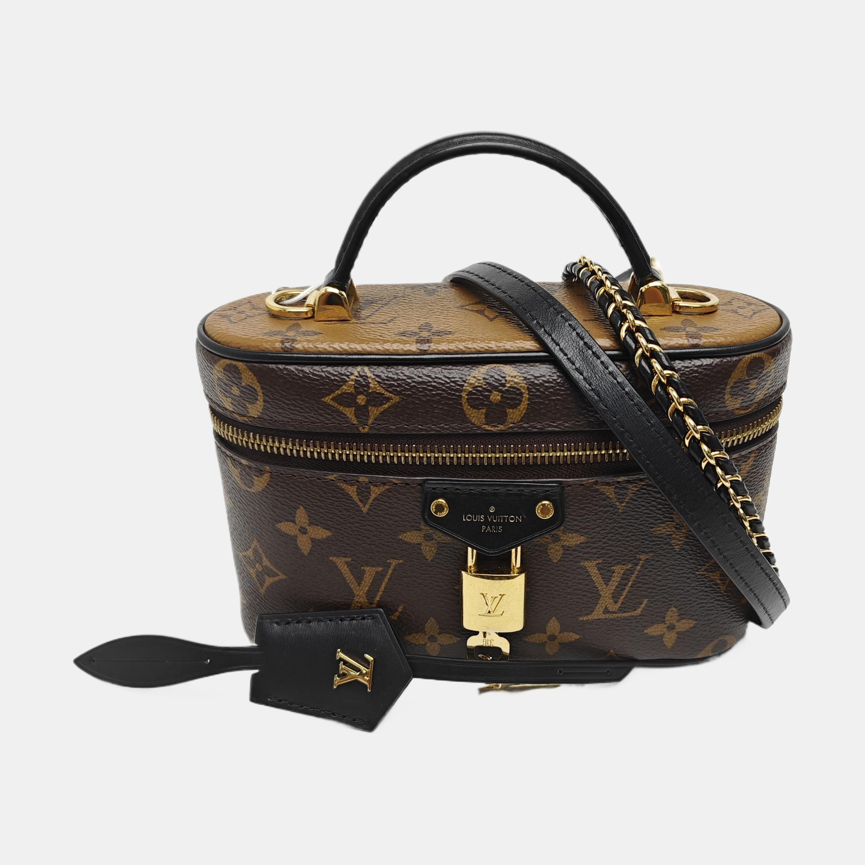 Vanity Chain Pouch Monogram Coated Canvas Brown