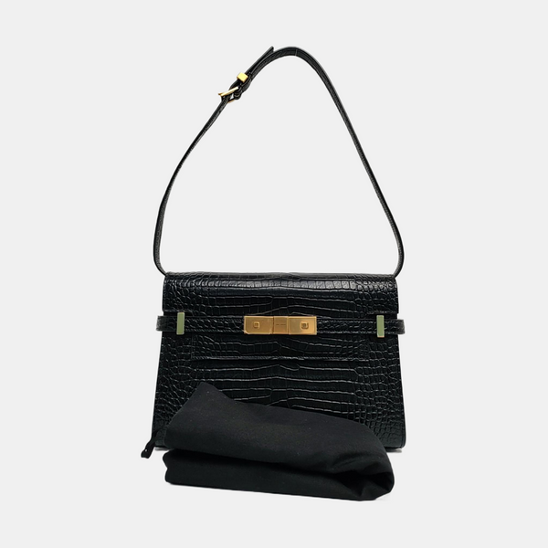 MANHATTAN Small Calfskin Black