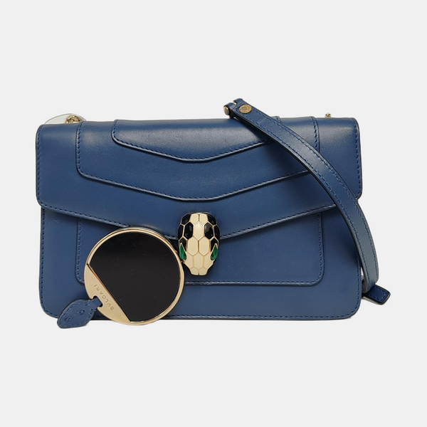 SERPENTI FOREVER Small Quilted Calfskin Blue