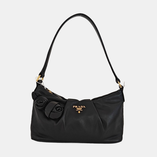 Lambskin Shoulder Bag Black