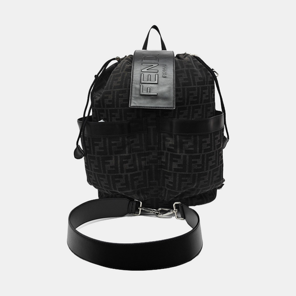 FENDI Strike Medium Canvas Black
