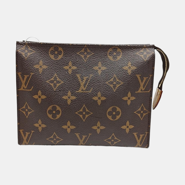 TOILET POCKET 19 Monogram Coated Canvas Brown