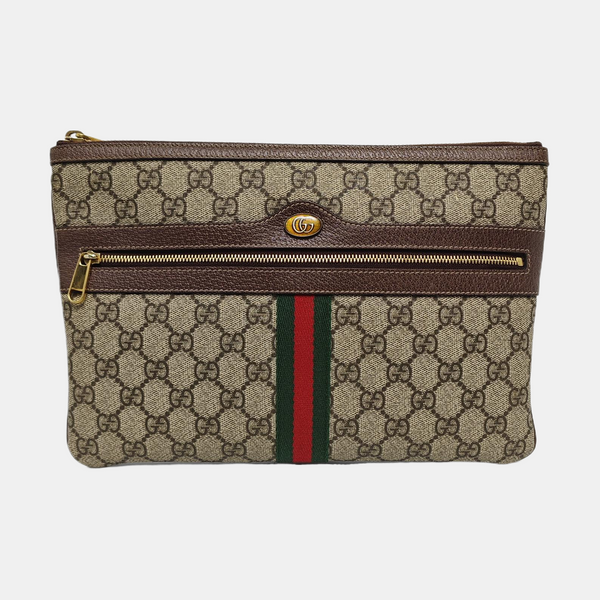 Authenticated pre-owned  Ophidia Monogram Coated Canvas Beige - Clutch at Looply