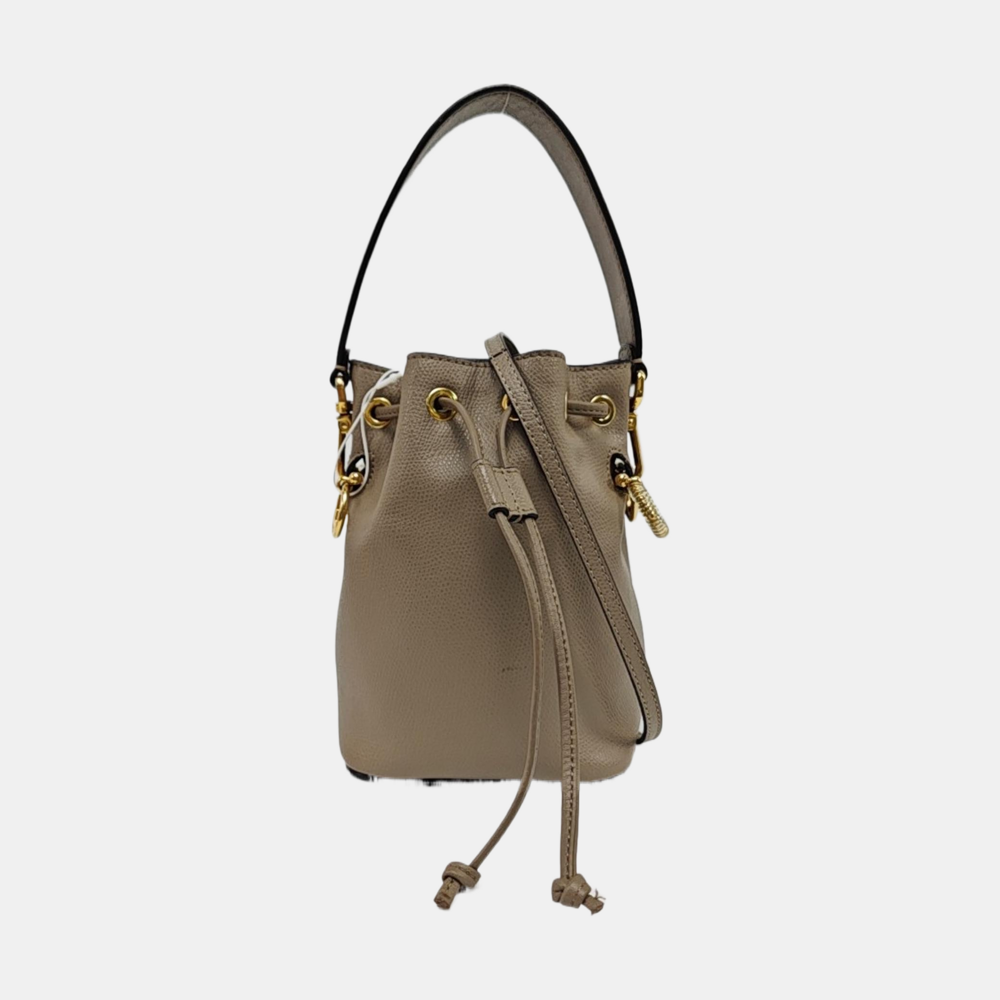 Authenticated pre-owned  Mon Tresor Mini Calfskin Gray - Bucket Bag at Looply