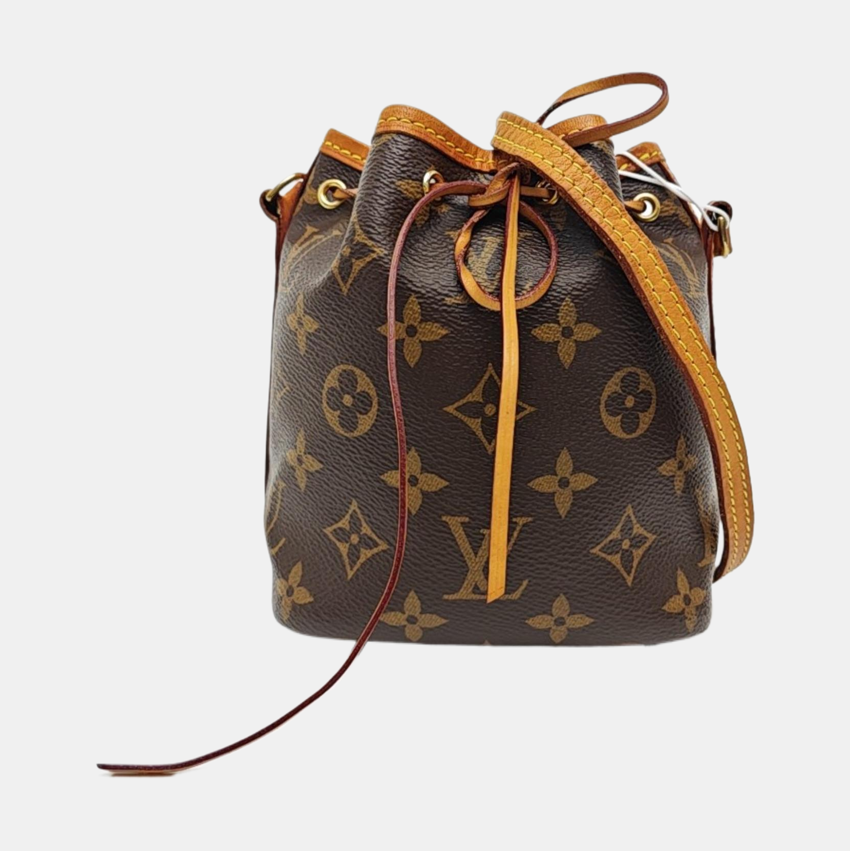NÉONOÉ Nano Monogram Coated Canvas Brown