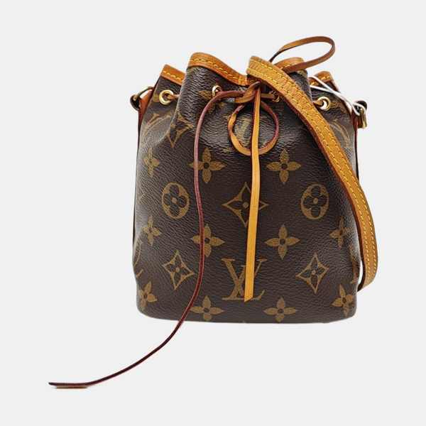 NÉONOÉ Nano Monogram Coated Canvas Brown