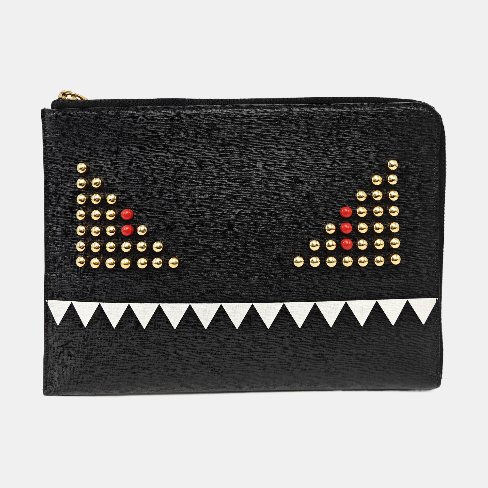Calfskin Clutch Black