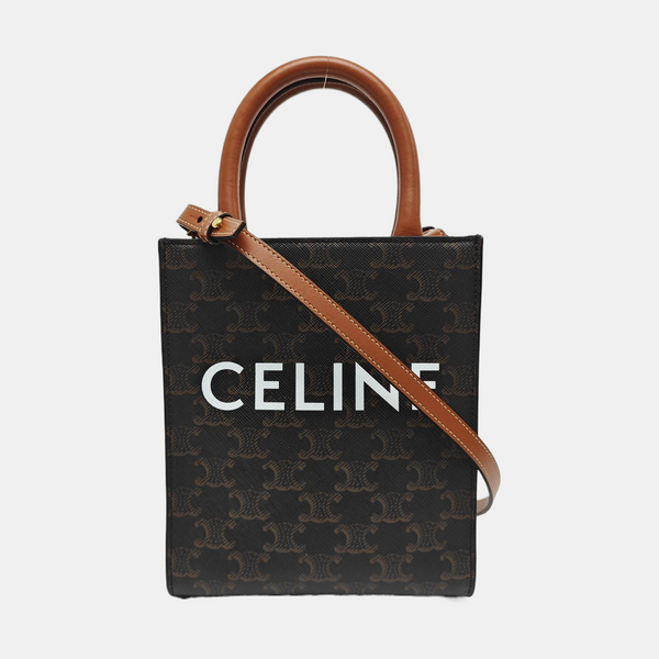 CABAS CELINE Mini Coated Canvas Brown