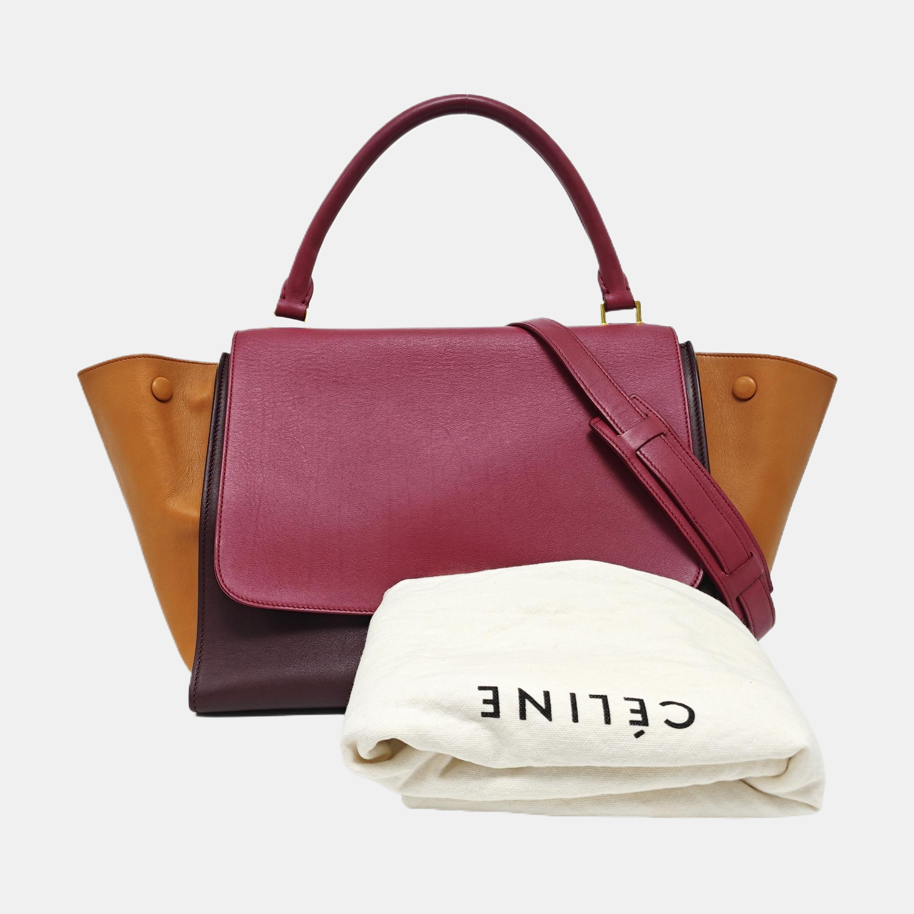 TRAPEZE Small Calfskin Red
