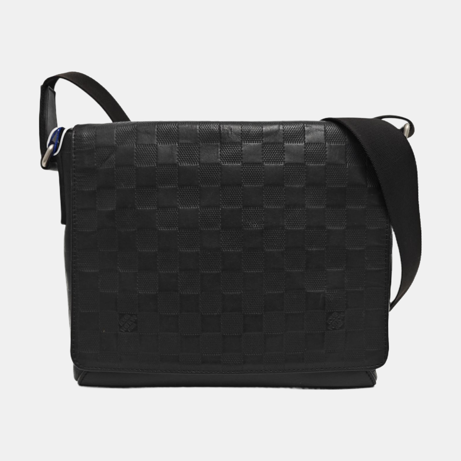 DISTRICT PM Damier Graphite Calfskin Black