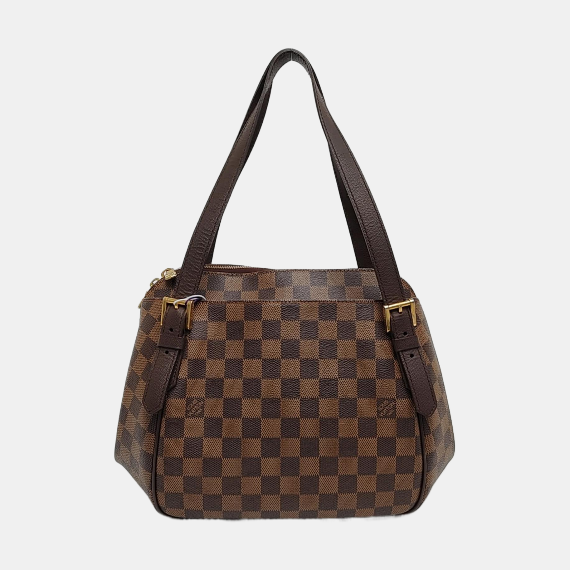 RIVINGTON Damier Ebene Coated Canvas Brown