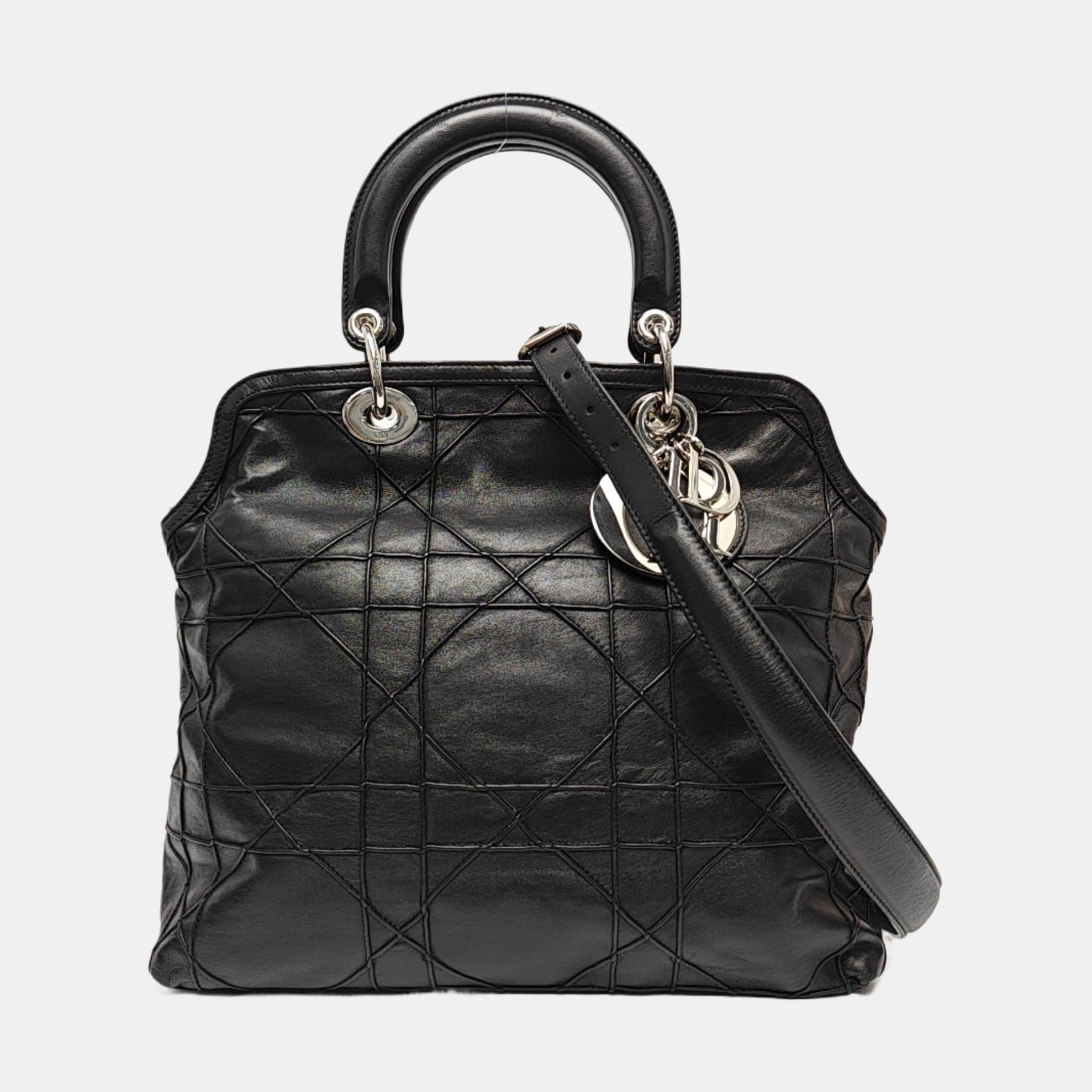 Granville Quilted Lambskin Black