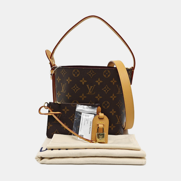 ALL IN BB Monogram Coated Canvas Brown