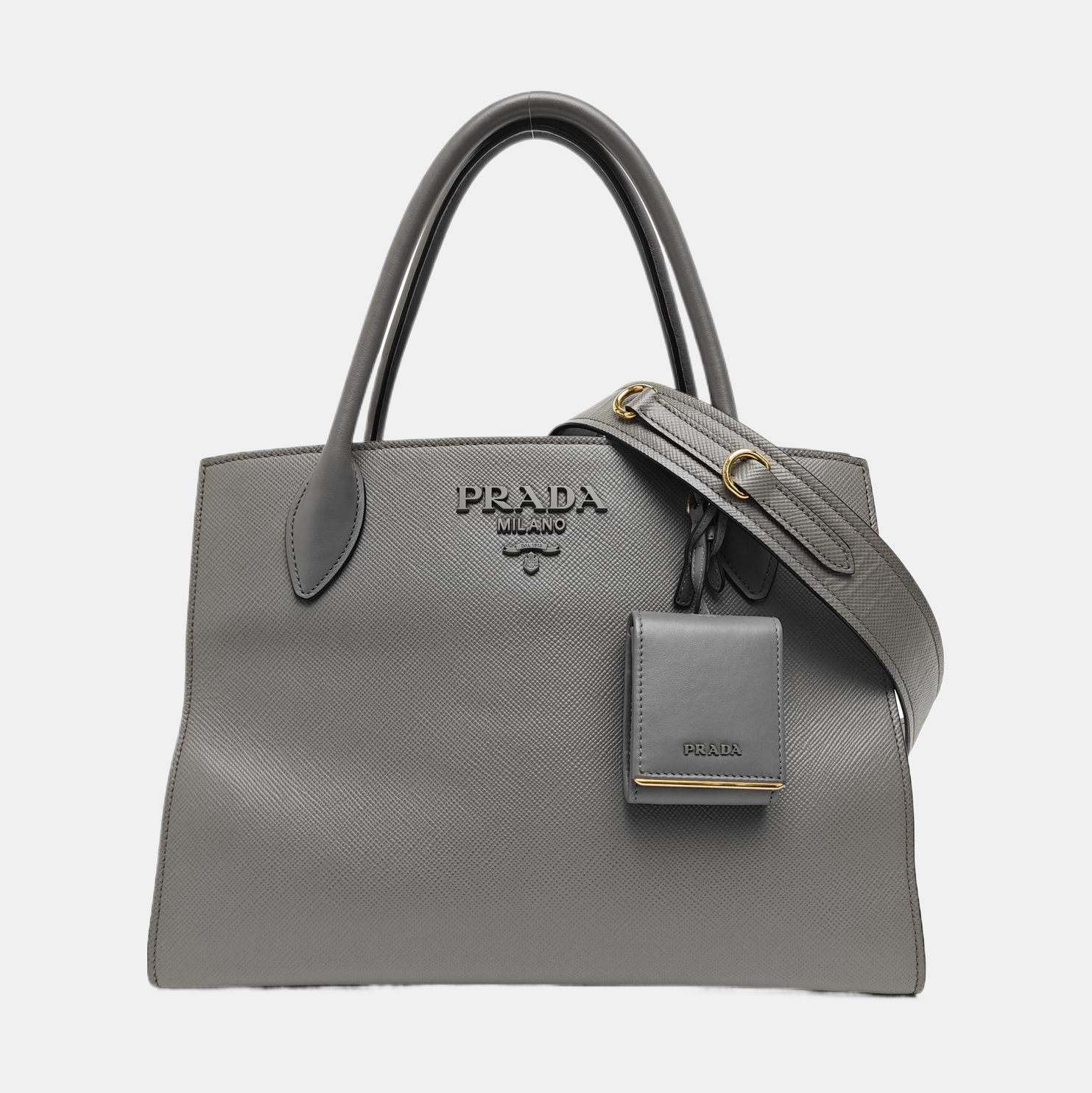 Monochrome Saffiano Calfskin Gray