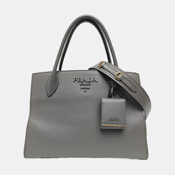 Monochrome Saffiano Calfskin Gray
