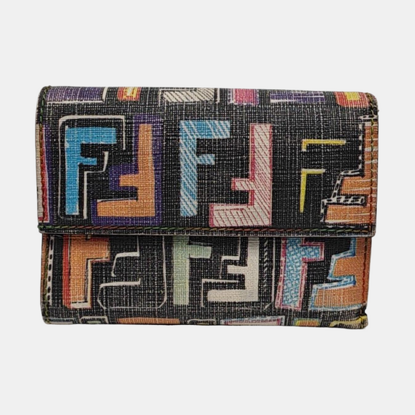 Monogram Coated Canvas Wallet Multicolor