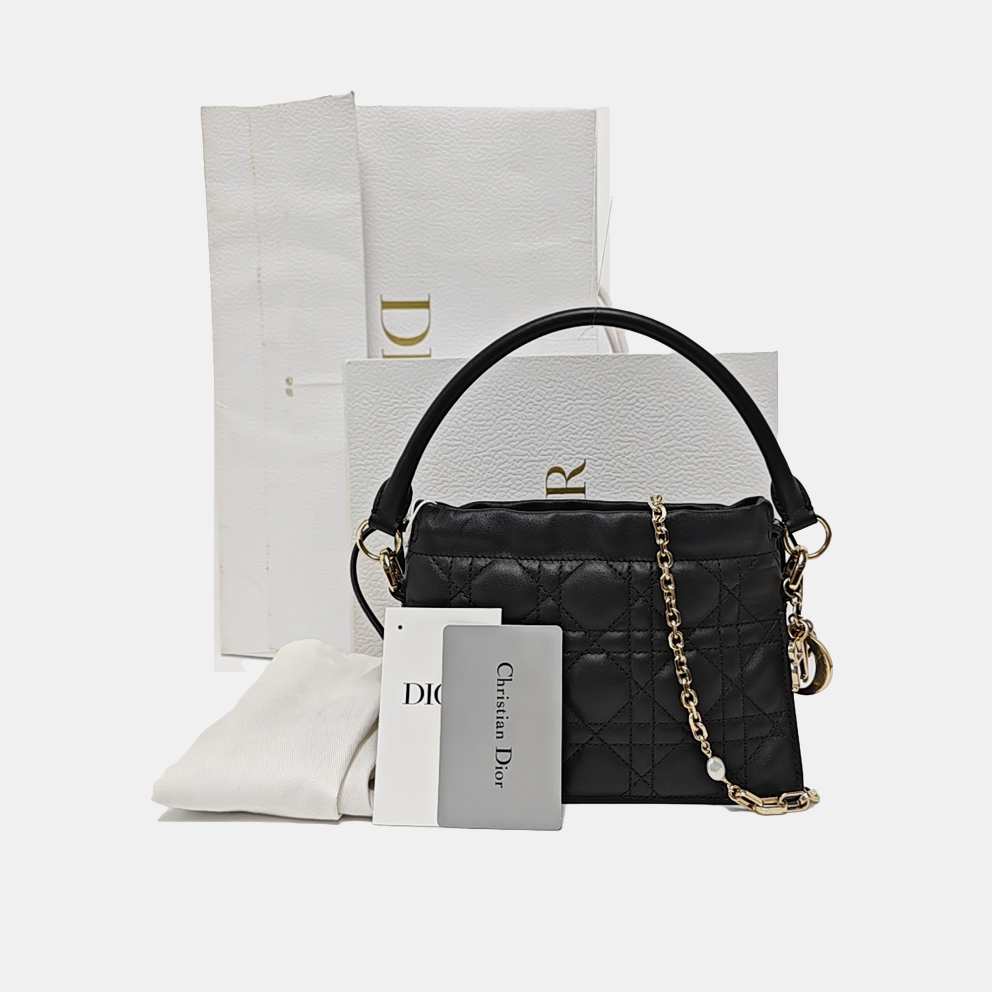 Cannage Lambskin Black