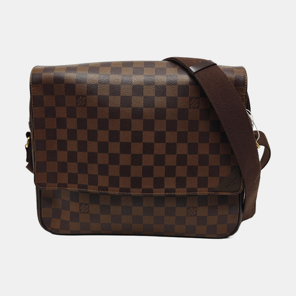 SHELTON MM Damier Ebene Coated Canvas Brown