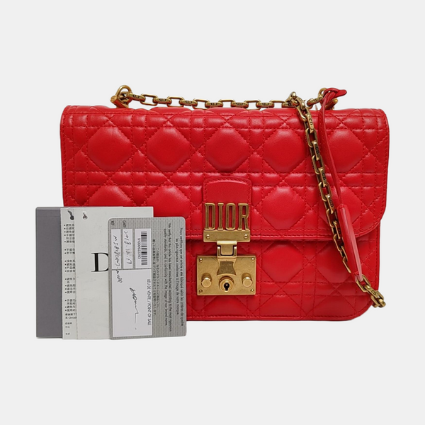 Dioraddict Cannage Lambskin Red