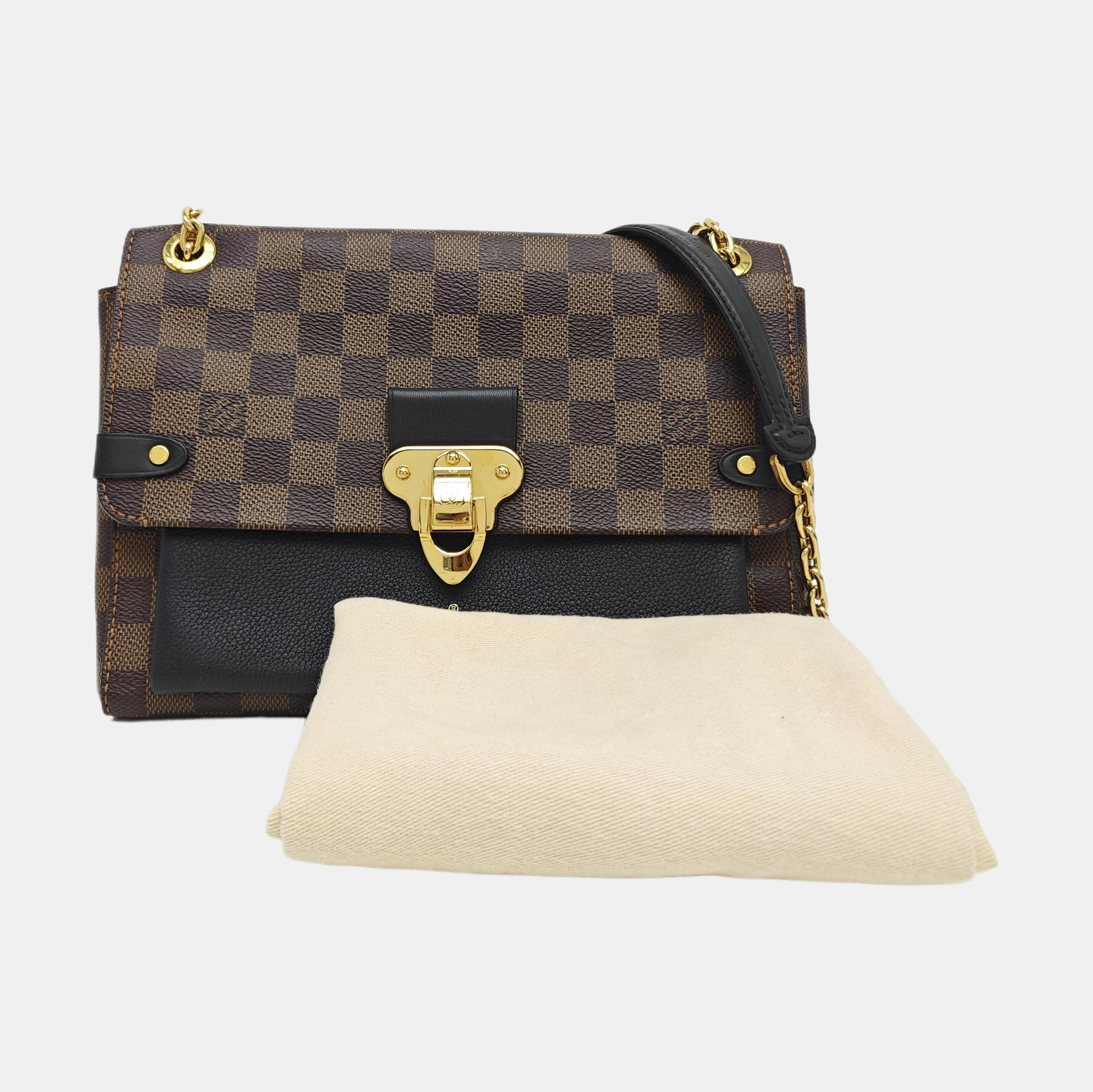 VAVIN PM Damier Ebene Coated Canvas Brown