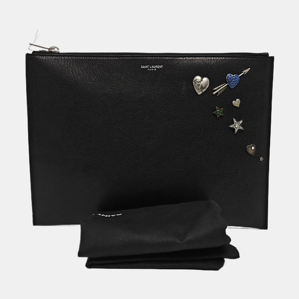 Calfskin Clutch Black