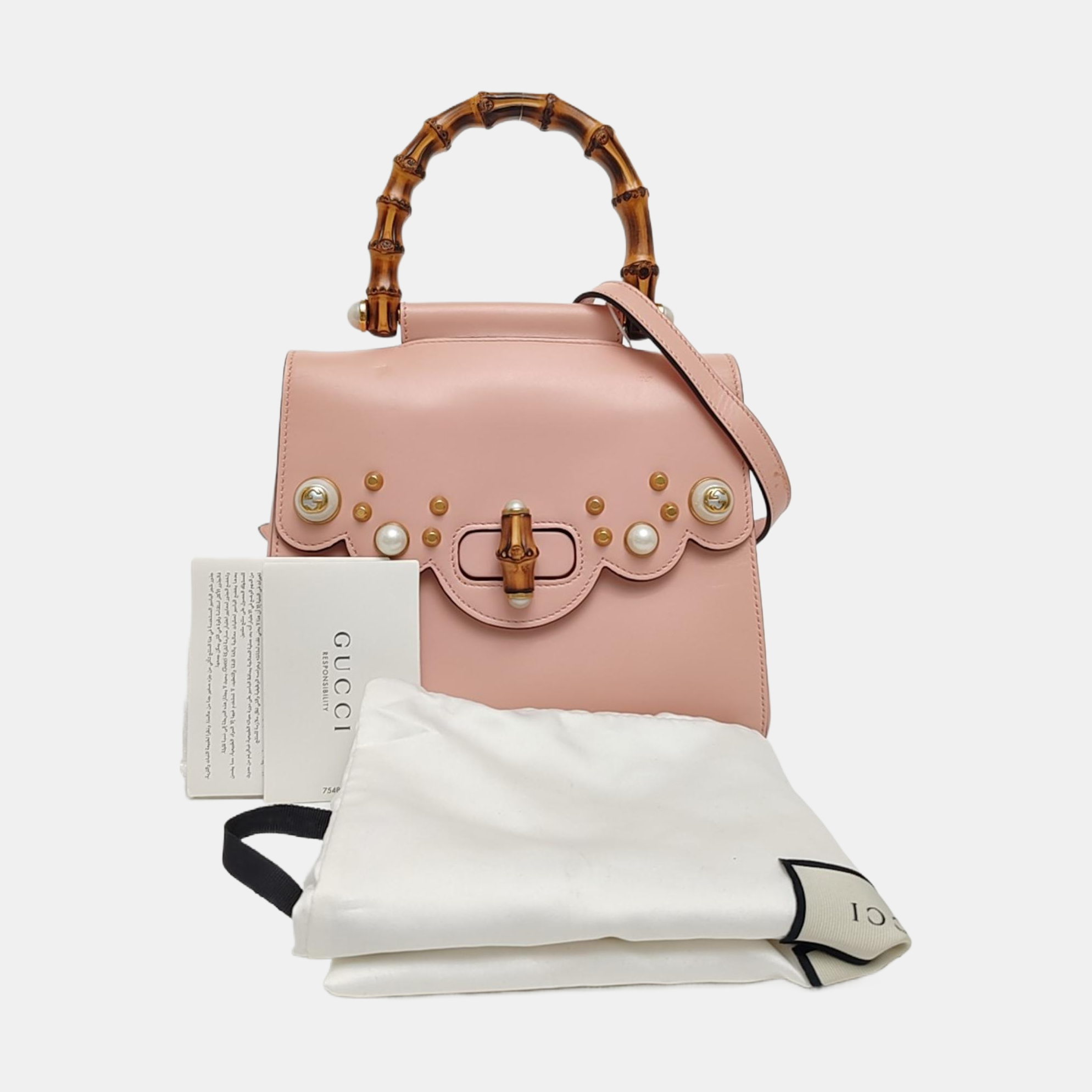 Bamboo 1947 Small Calfskin Pink
