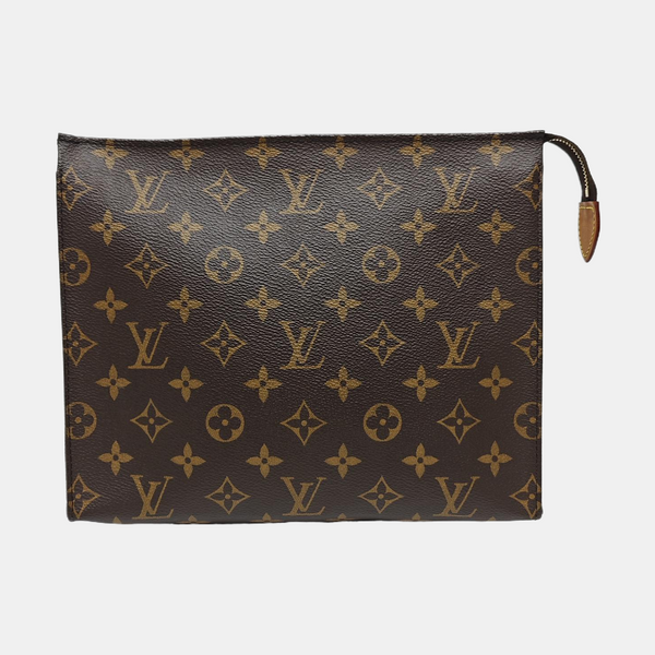 TOILET POCKET 26 Monogram Coated Canvas Brown