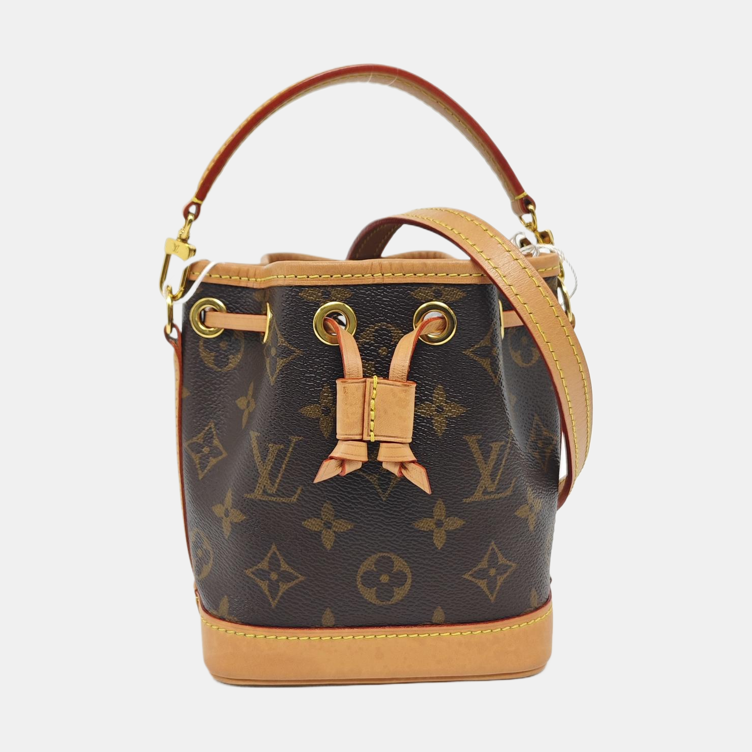 NOÉ Nano Monogram Coated Canvas Brown