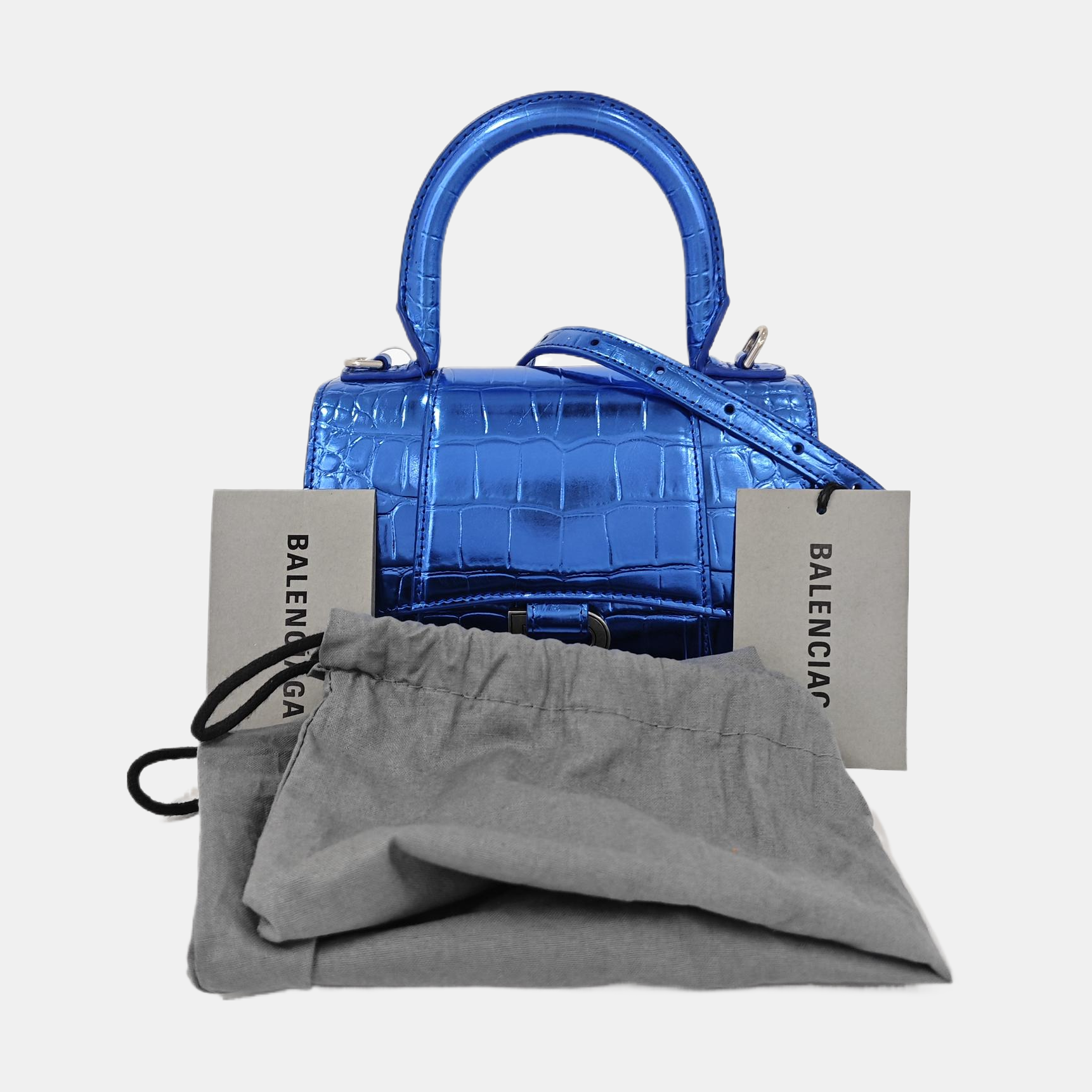 Hourglass XS Calfskin Blue