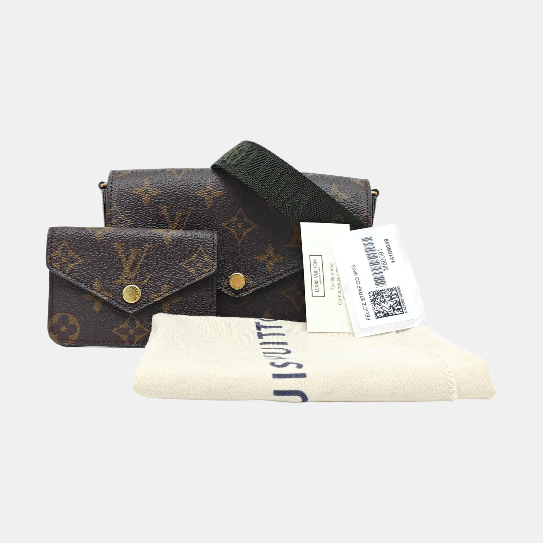 FÉLICIE Monogram Coated Canvas Brown